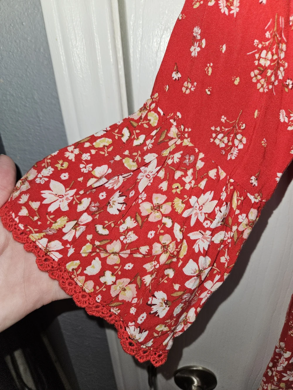 Girls' Red Floral Tunic Romper by Speechless